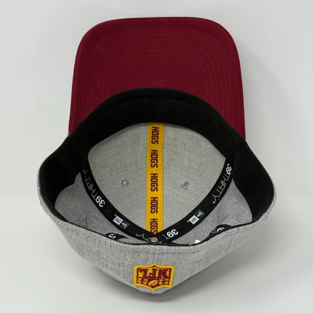 New Era 39THIRTY Washington Redskins Hat Grey Burgundy Stretch Fit Child/Youth